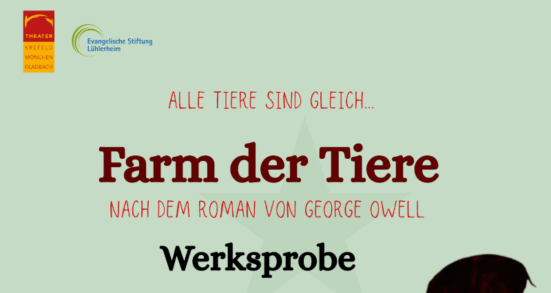 Plakat Farm der Tiere Theater KR MG