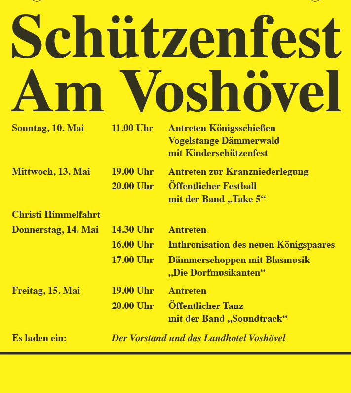 Schützenfest am Voshövel